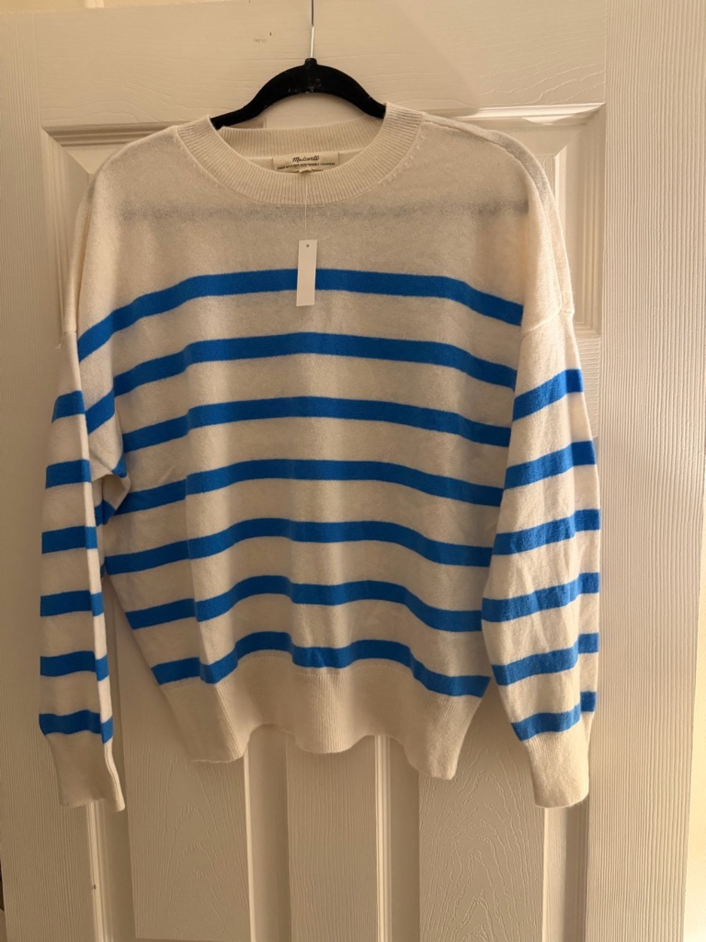 Madewell (Re)sponsible Cashmere Oversized Crewneck Sweater - Picture 8 of 11
